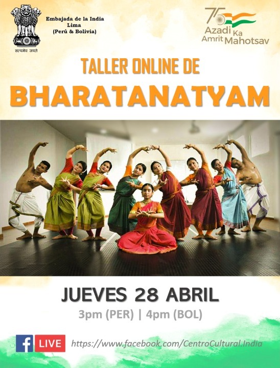Embassy of India, Lima organised a workshop on Bharatanatyam, the oldest classical dance heritage of India, as part of #AmritMahotsav celebrations